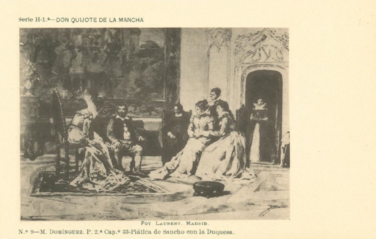 Nº 9. M. Domínguez. Plática de Sancho con la Duquesa (DQ II, Cap. 33)