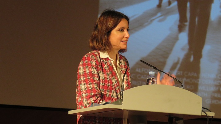 Andrea Levy, delegada del Área de Cultura, Turismo y Deporte del Ayuntamiento de Madrid