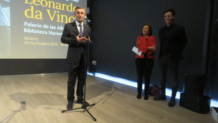 Christian Gálvez, comisario de la exposición, miembro del Leonardo DNA Project y experto mundial en la figura de Leonardo da Vinci