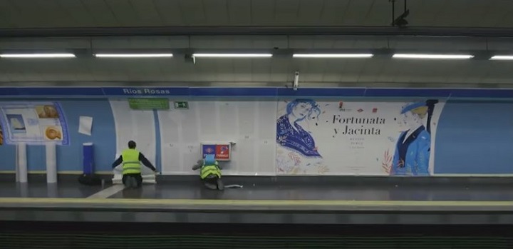 Estación de metro en Ríos Rosas