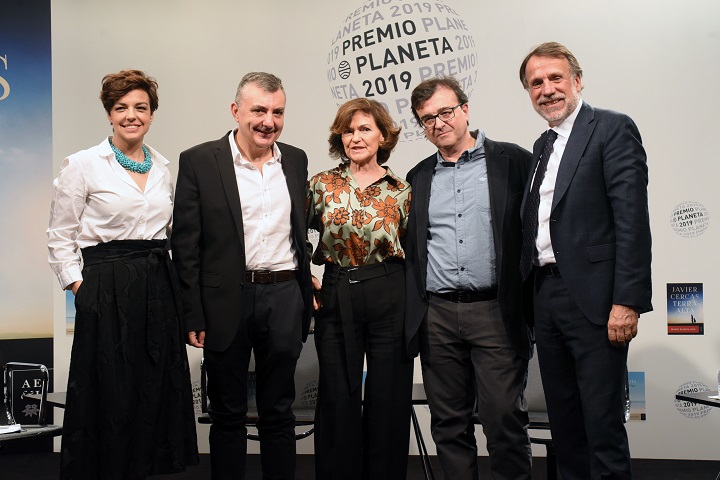 Cristina Villanueva, Manuel Vilas, Carmen Calvo, Javier Cercas y José Creuheras