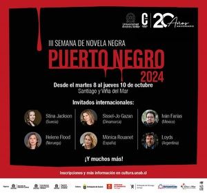 Universidad chilena Andrés Bello presenta la 3ª Semana de la Novela Negra 