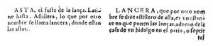 La interpretación pertinente de «lanza en astillero»