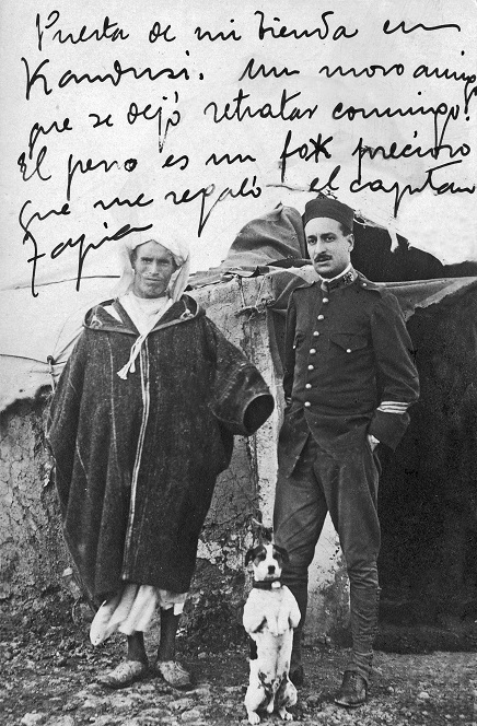 Francisco Basallo con un amigo rifeño antes de la guerra