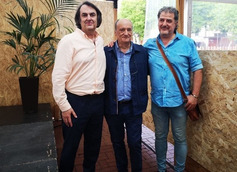 MIguel Ángel de Rus junto a Gustavo Martín Garzo y Jesús Salviejo