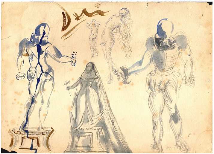 Figurines de Salvador Dalí para el Don Juan Tenorio de Zorrilla