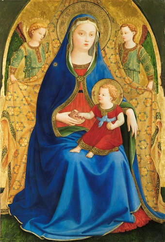 Virgen con el Niño y dos ángeles o Madonna de la granada