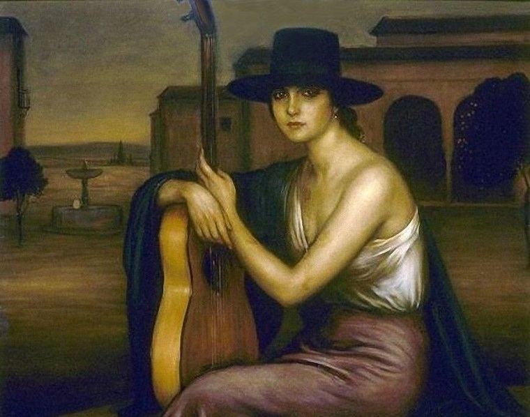 La guitarrista, de Julio Romero de Torres