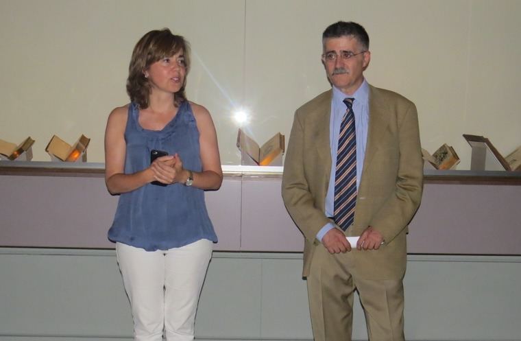 La Directora del Museo Lázaro Galdiano, Elena Hernando y el Comisario de la exposición Juan Antonio Yeves