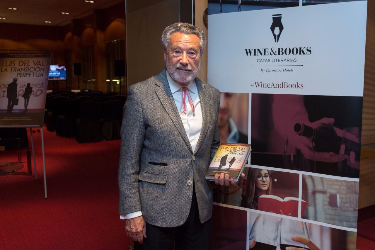 Luis del Val presenta ‘La transición perpetua’ en la cata literaria Wine & Books de Eurostars Hotels