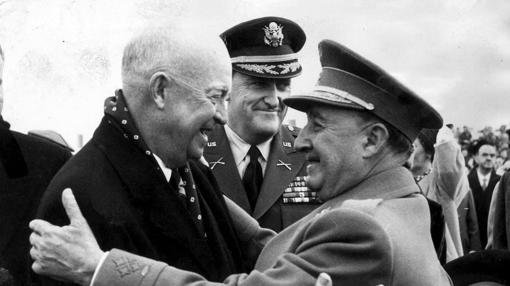 Ike Eisenhower y Francisco Franco