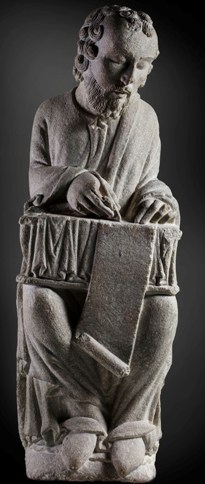 San Mateo. Granito. h. 1200. Santiago de Compostela, Museo Catedral