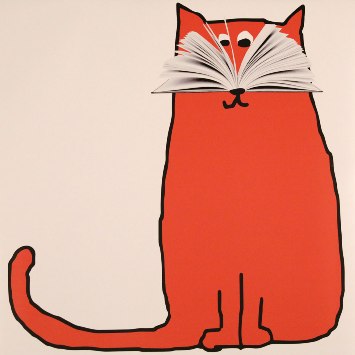Cartel de la Feria del Libro de Madrid 2017, de la diseñadora Ena Cardenal de la Nuez, que hace un guiño al apelativo por el que se conoce a sus ciudadanos: los ‘gatos’