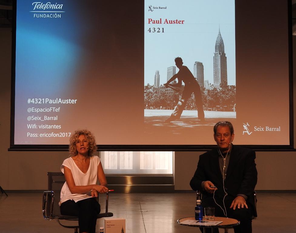 Paul Auster presenta en Madrid su última novela “4 3 2 1”
